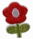 Red cartoon flower - Let's Patch It Up!