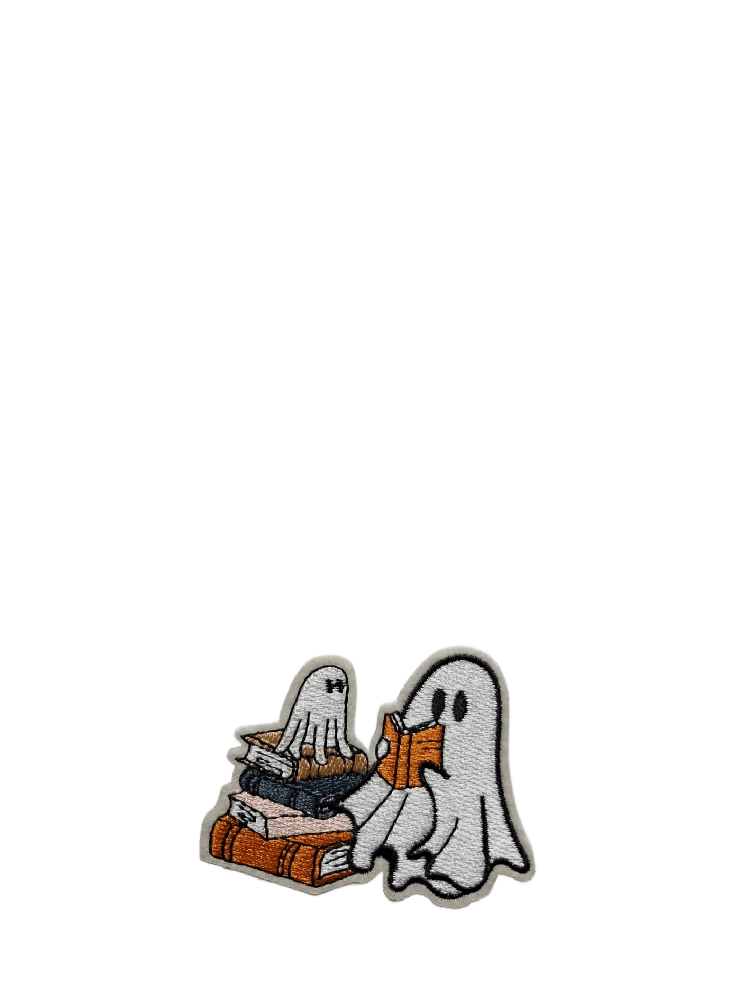 Halloween Iron On Patches Ghosts with Books - Let's Patch It Up!