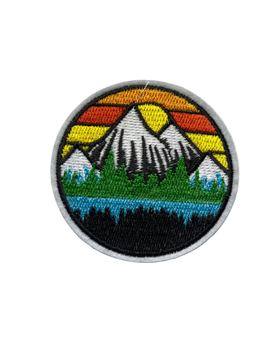 Mountain Sunset 7cm Patch - Let's Patch It Up!
