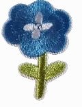 Blue with white centre - Let's Patch It Up!