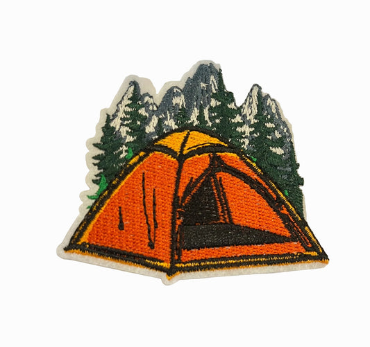 Large Camping Scene Patch 8cm - Let's Patch It Up!