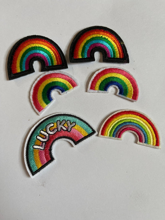 Rainbow Iron on Patches Small Arch Rainbow - Let's Patch It Up!