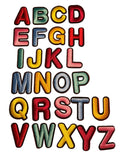 Alphabet Iron On Patches - Bubble Letters - Slugs & Snails