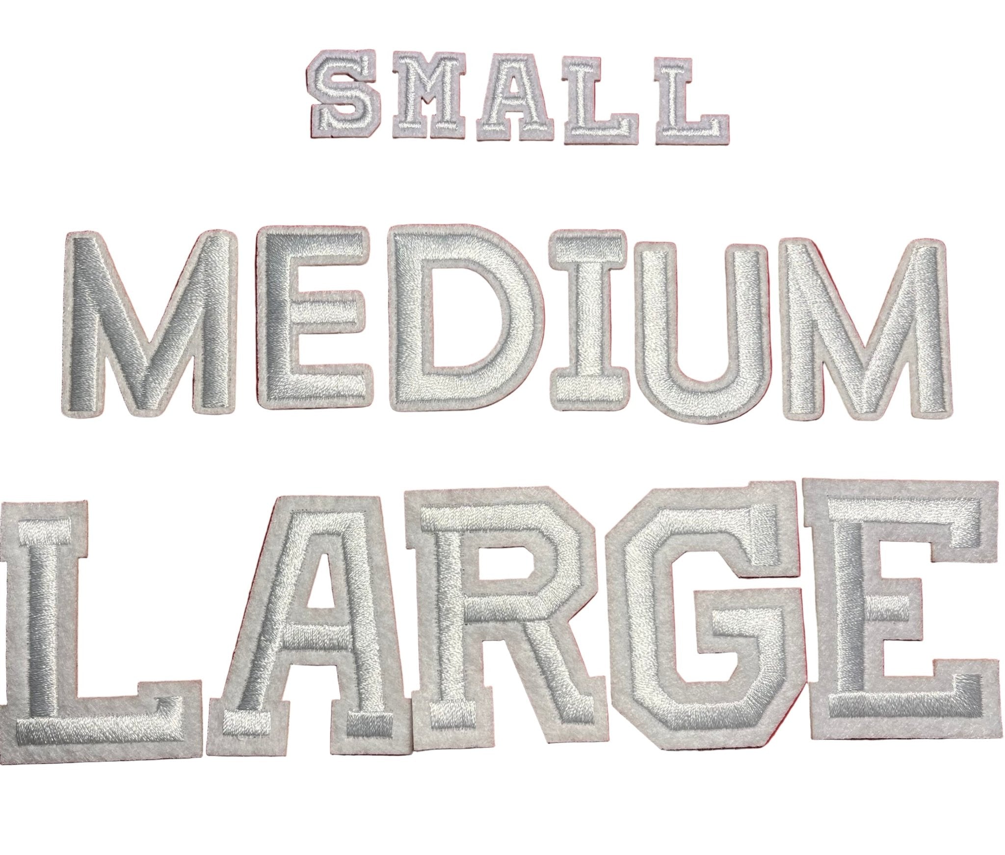 Alphabet Iron On Patches - Varsity Letters Medium 3.7cm - Slugs & Snails