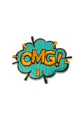 Cartoon Speech Bubble Iron on Patches - Slugs & Snails