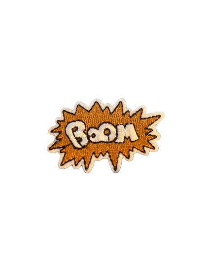 Cartoon Speech Bubble Iron on Patches Boom - Let's Patch It Up!