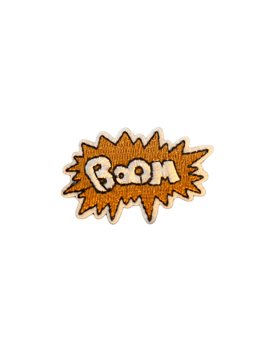 Cartoon Speech Bubble Iron on Patches Boom - Let's Patch It Up!