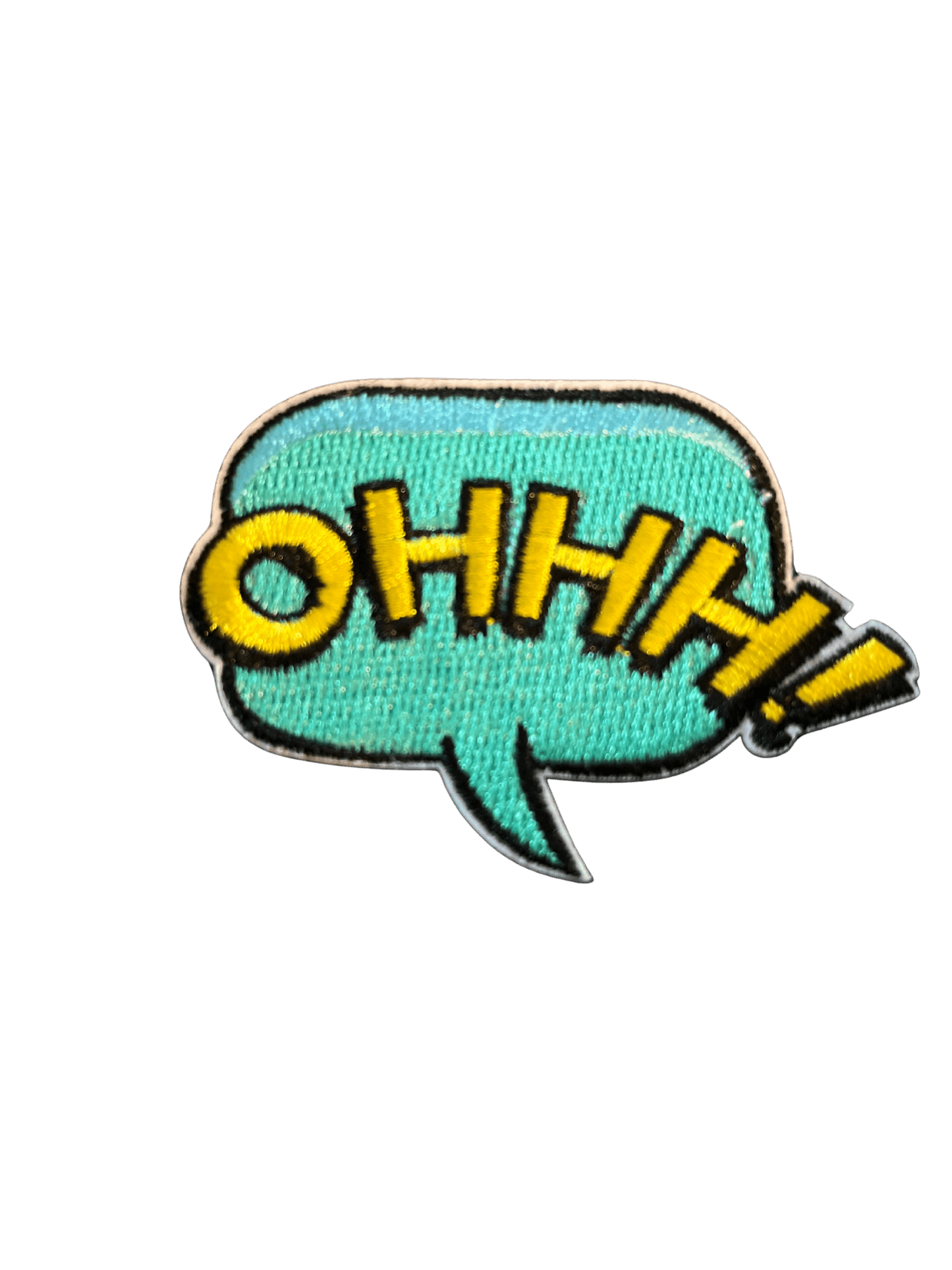 Cartoon Speech Bubble Iron on Patches Ohhhh! - Let's Patch It Up!