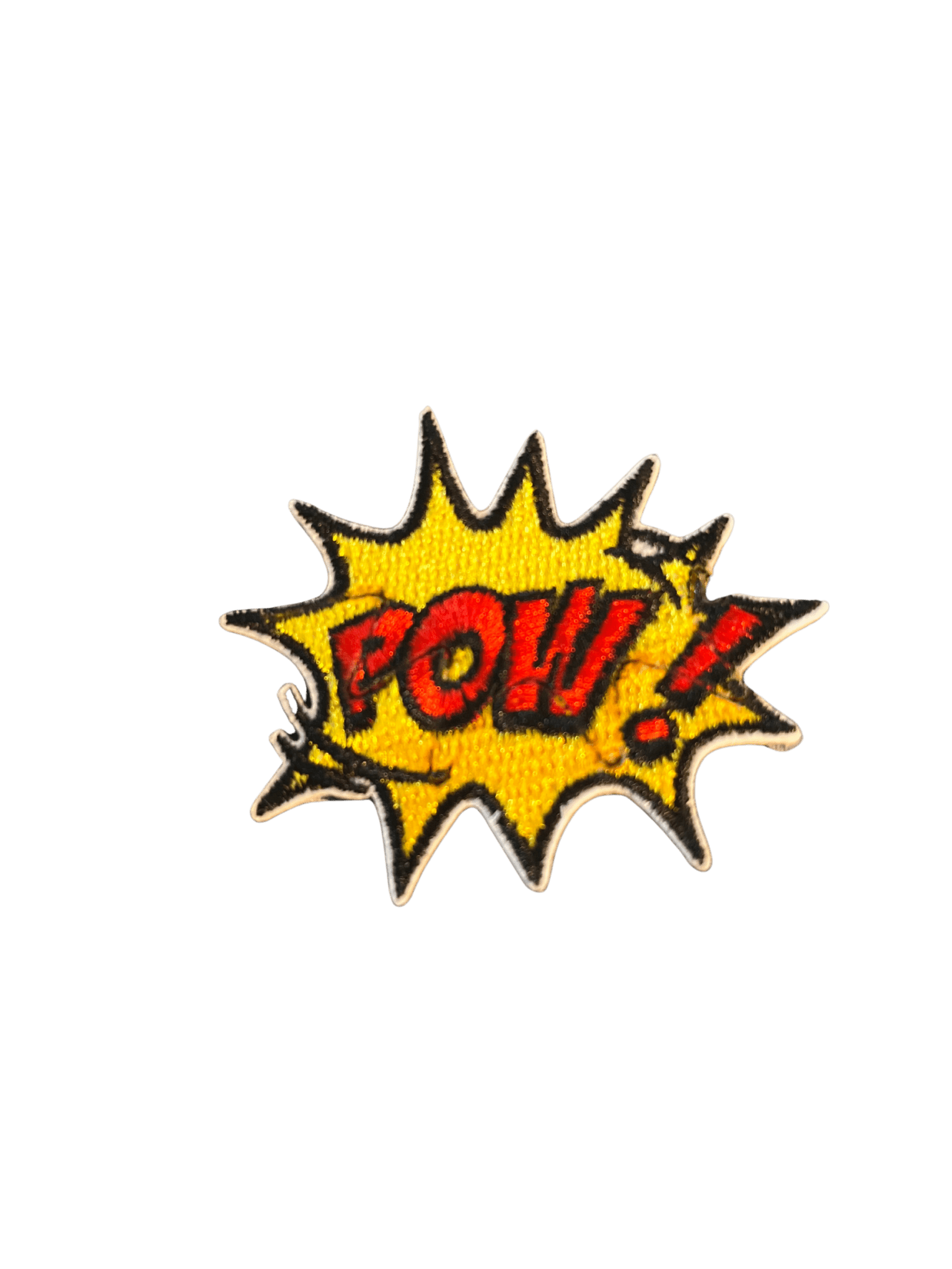 Cartoon Speech Bubble Iron on Patches Pow - Let's Patch It Up!