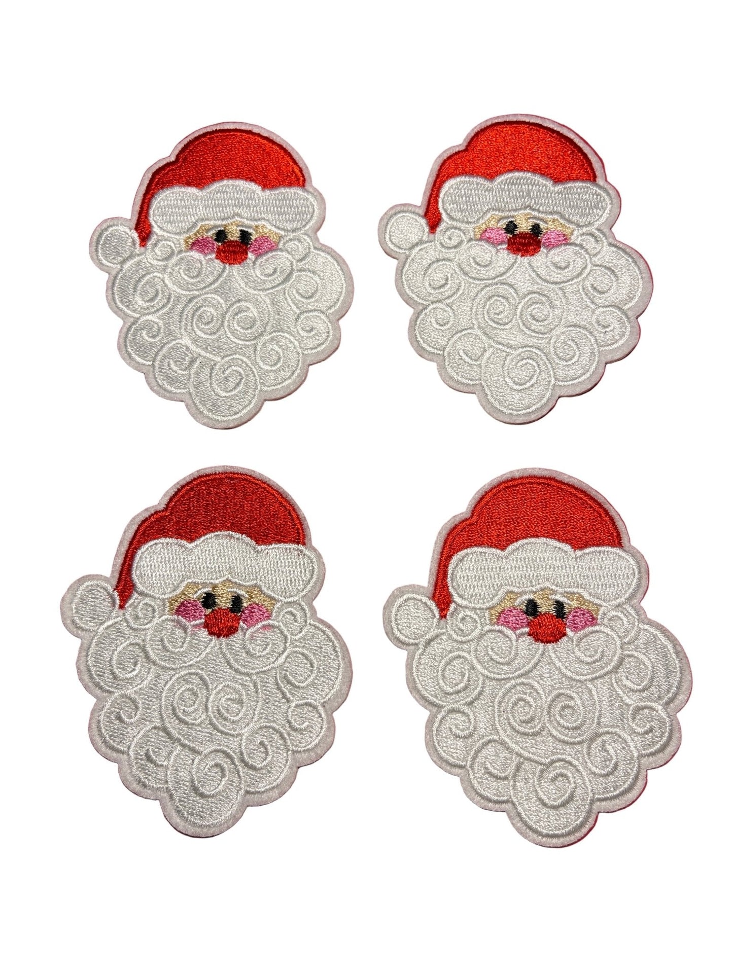 Christmas Iron on Patches Santa head - Let's Patch It Up!