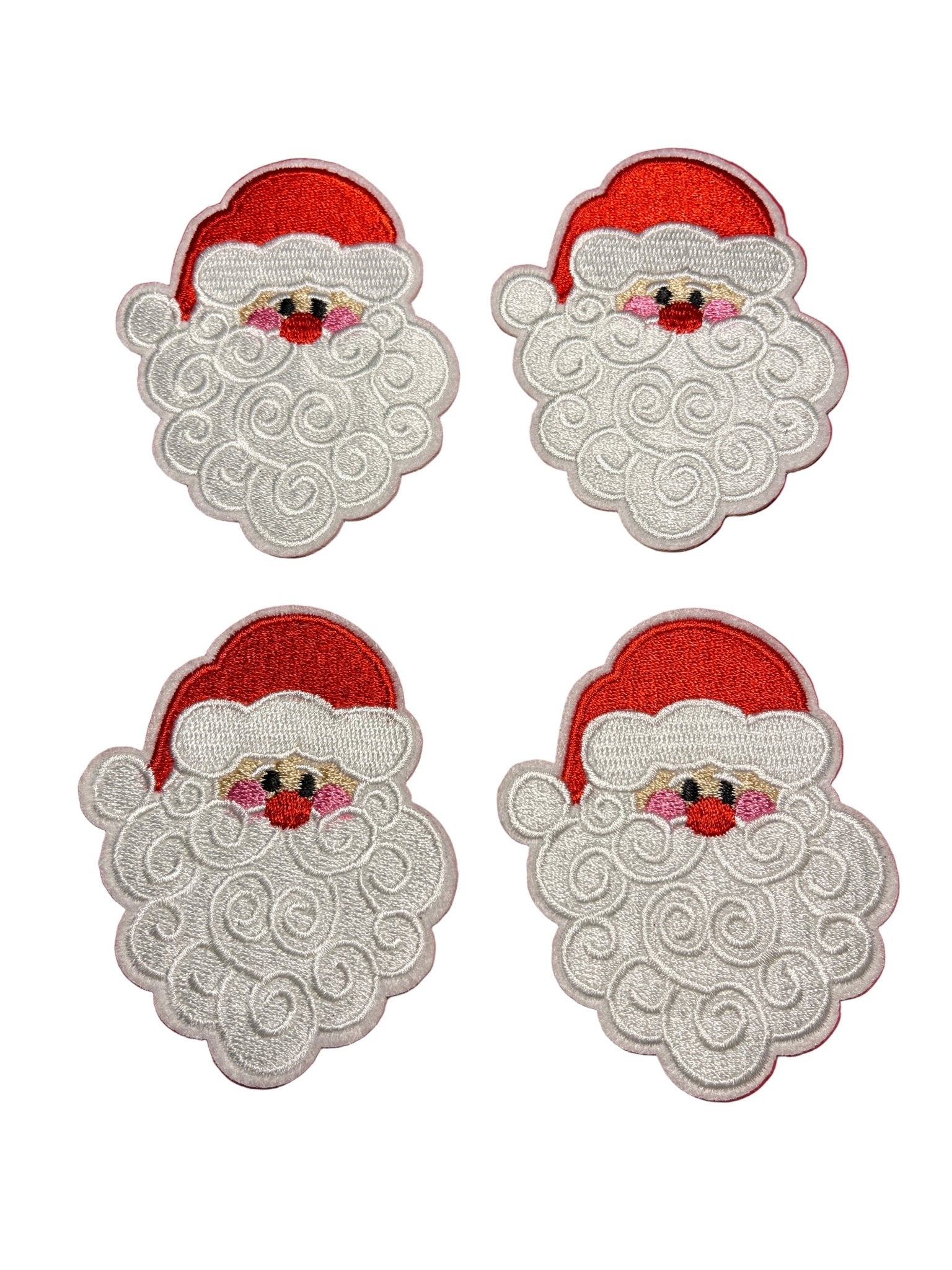 Christmas Iron on Patches Santa head - Let's Patch It Up!