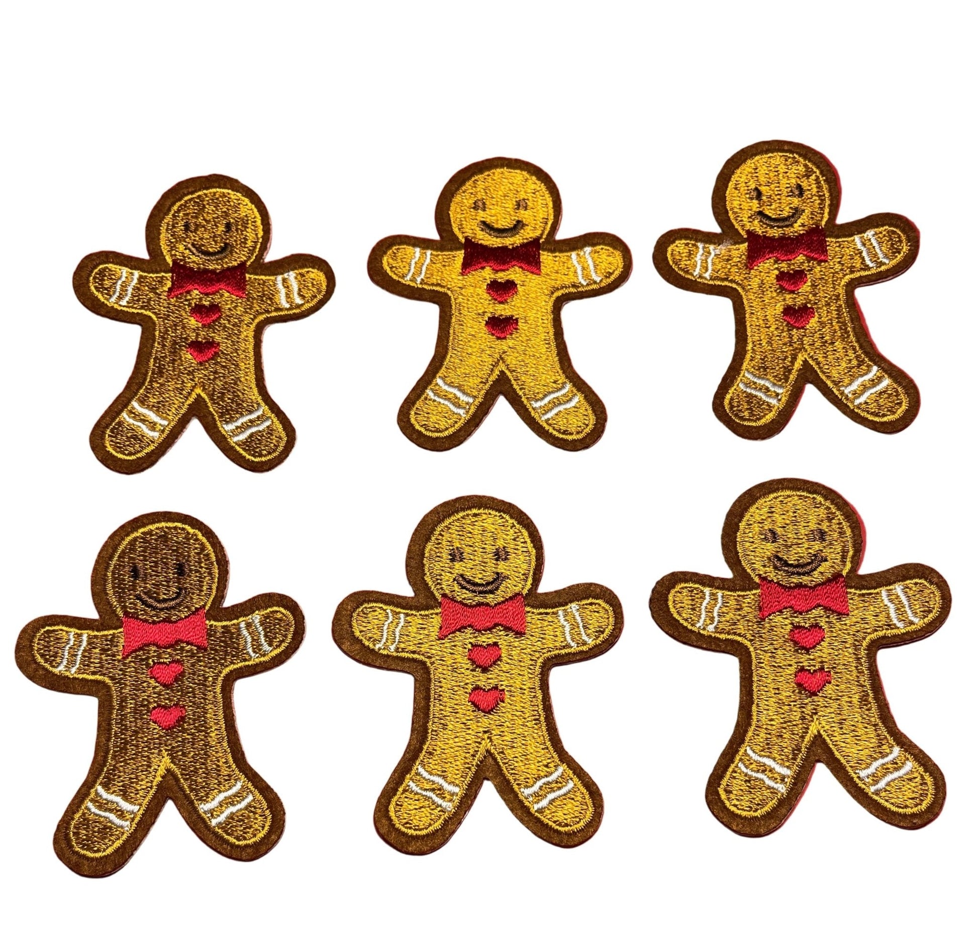 Christmas Iron on Patches Gingerbread Man - Let's Patch It Up!