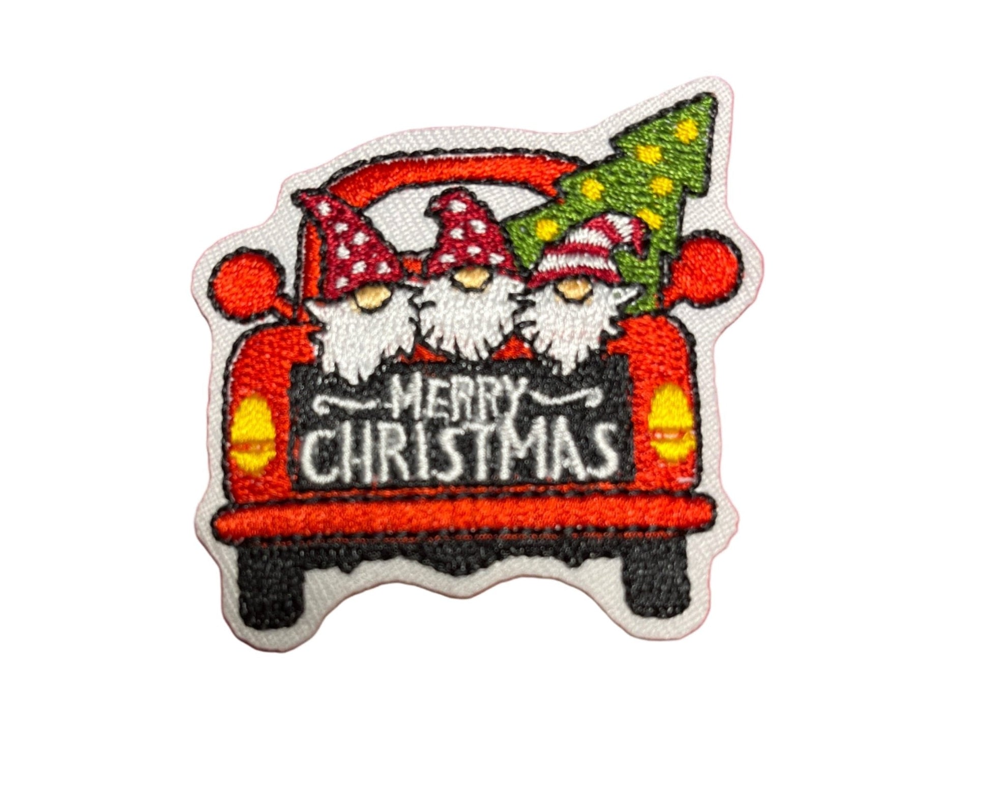 Christmas Iron on Patches Gonk Car - Let's Patch It Up!