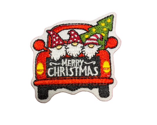 Christmas Iron on Patches Gonk Car - Let's Patch It Up!