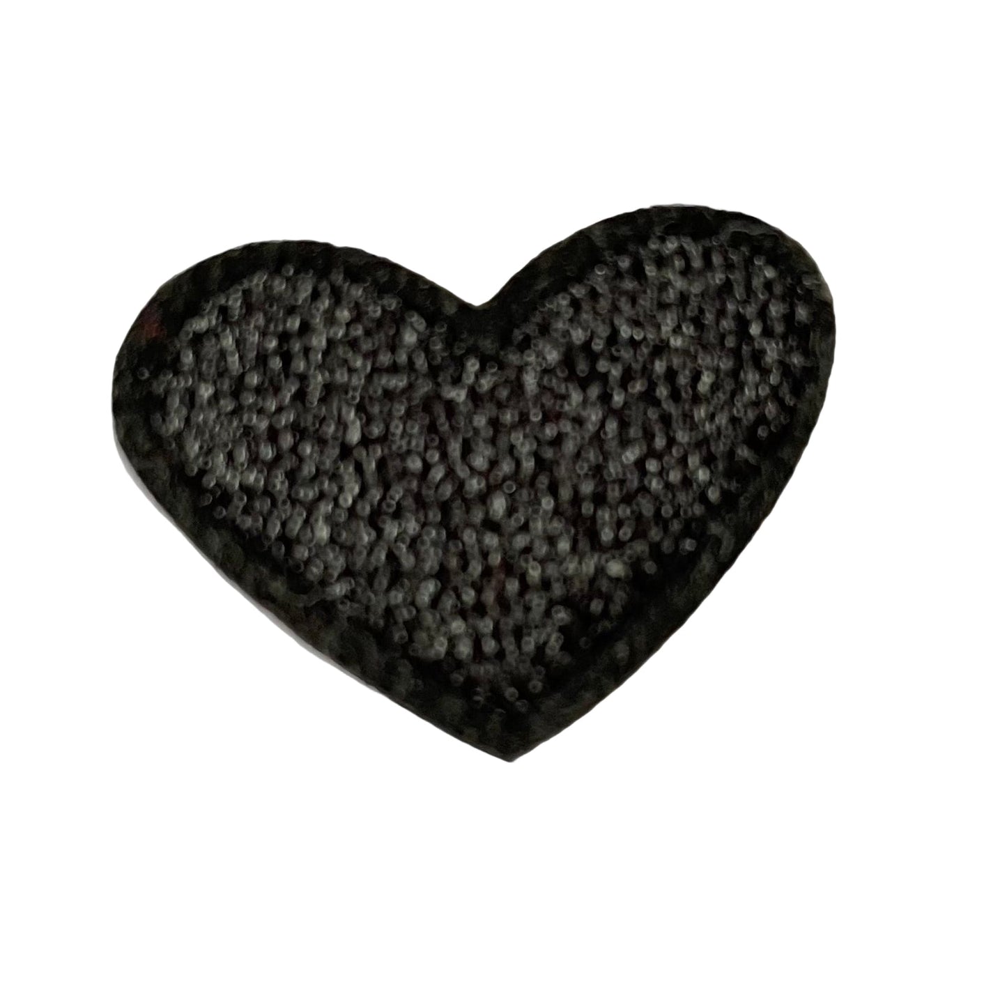 Hearts Iron On Patches - small Black Heart - Let's Patch It Up!