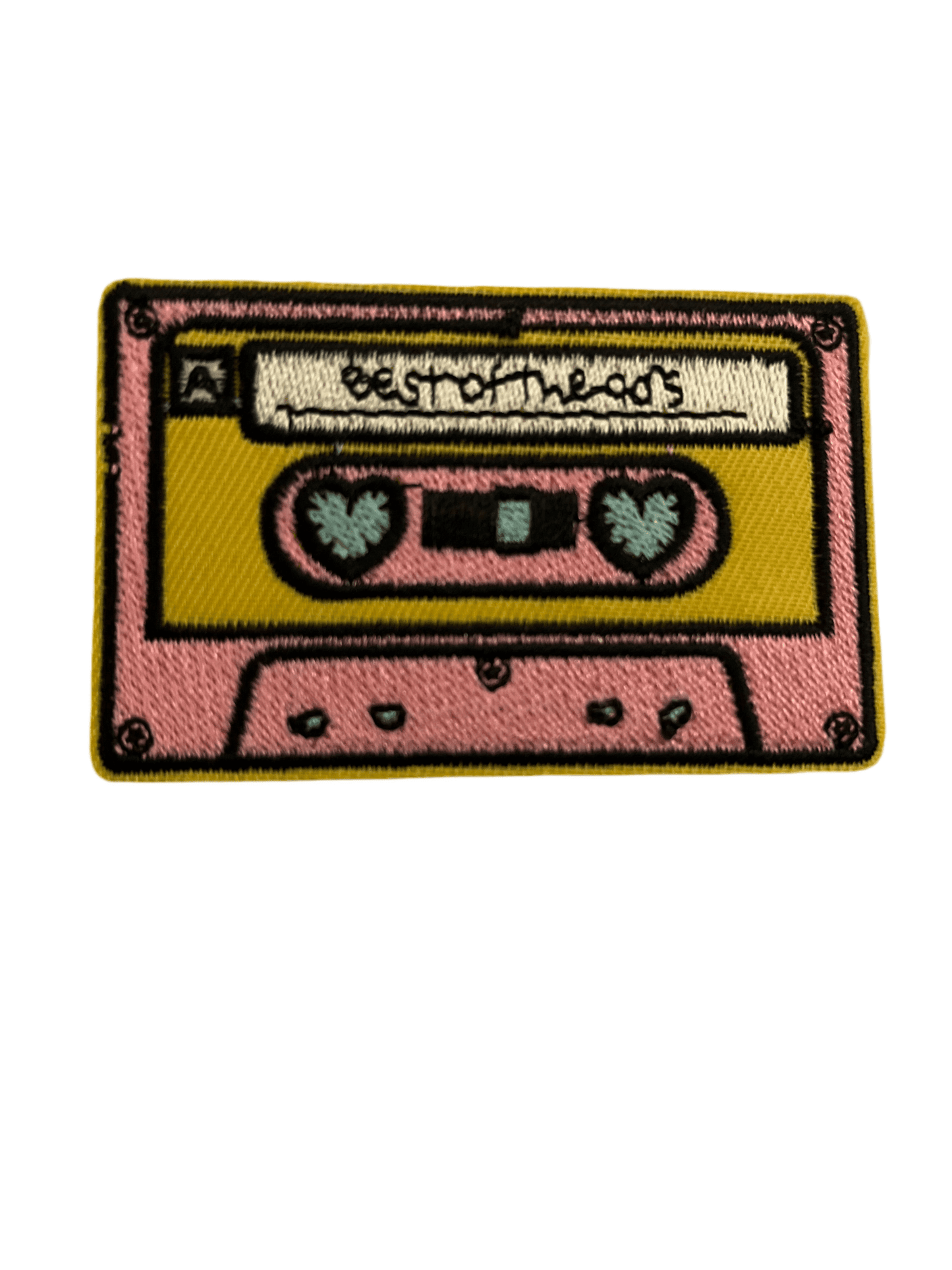 Large Cassette Tape Iron on Patches - Let's Patch It Up!