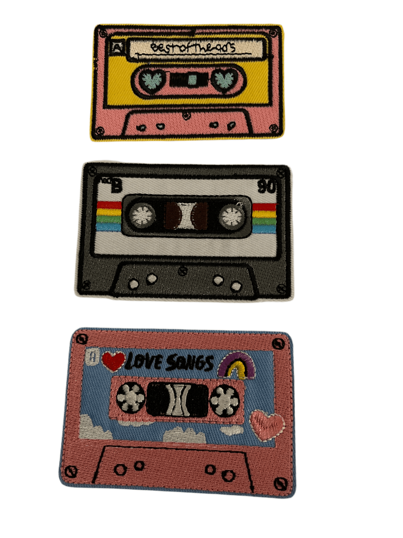 Large Cassette Tape Iron on Patches - Let's Patch It Up!