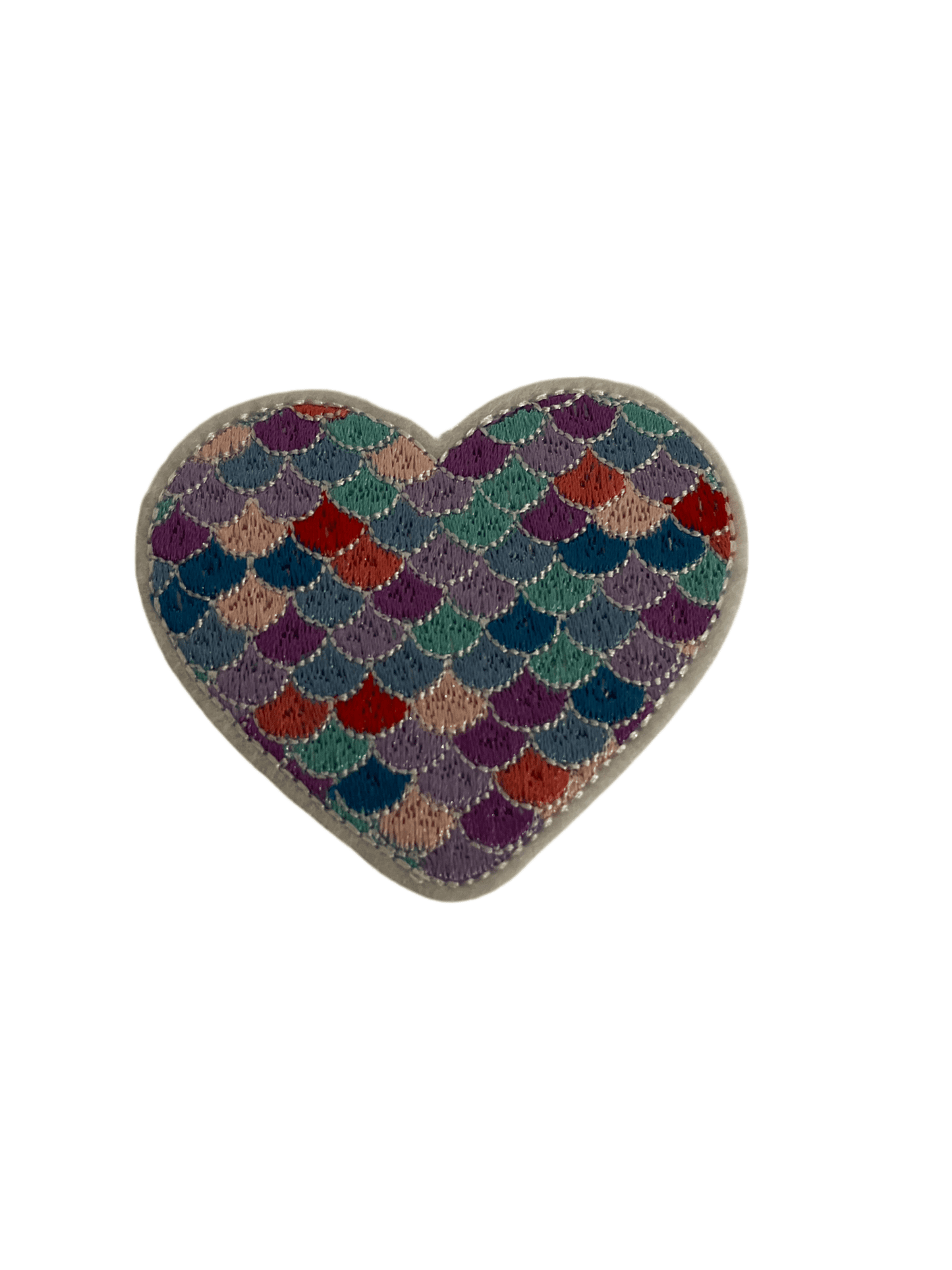 Mermaid/Unicorn Iron on Patches Large Scale Heart - Let's Patch It Up!