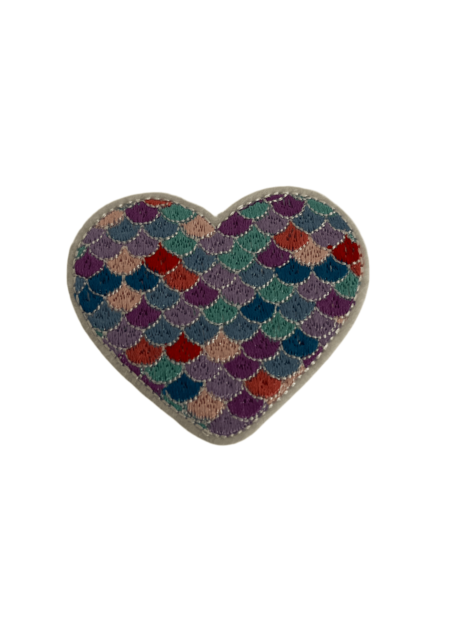 Mermaid/Unicorn Iron on Patches Large Scale Heart - Let's Patch It Up!