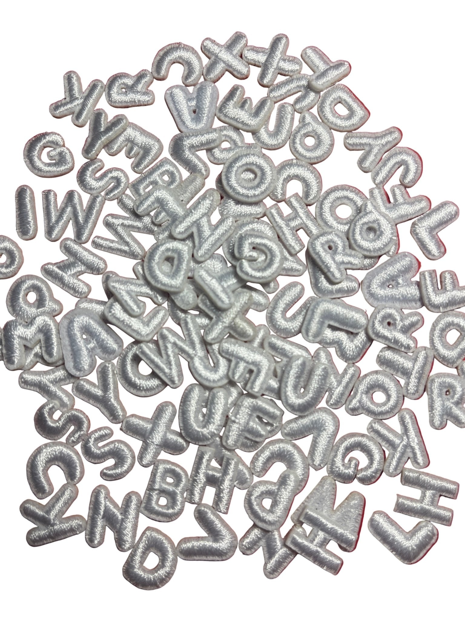 Mini Bubble Iron On Letters (1.3cm) - Let's Patch It Up!