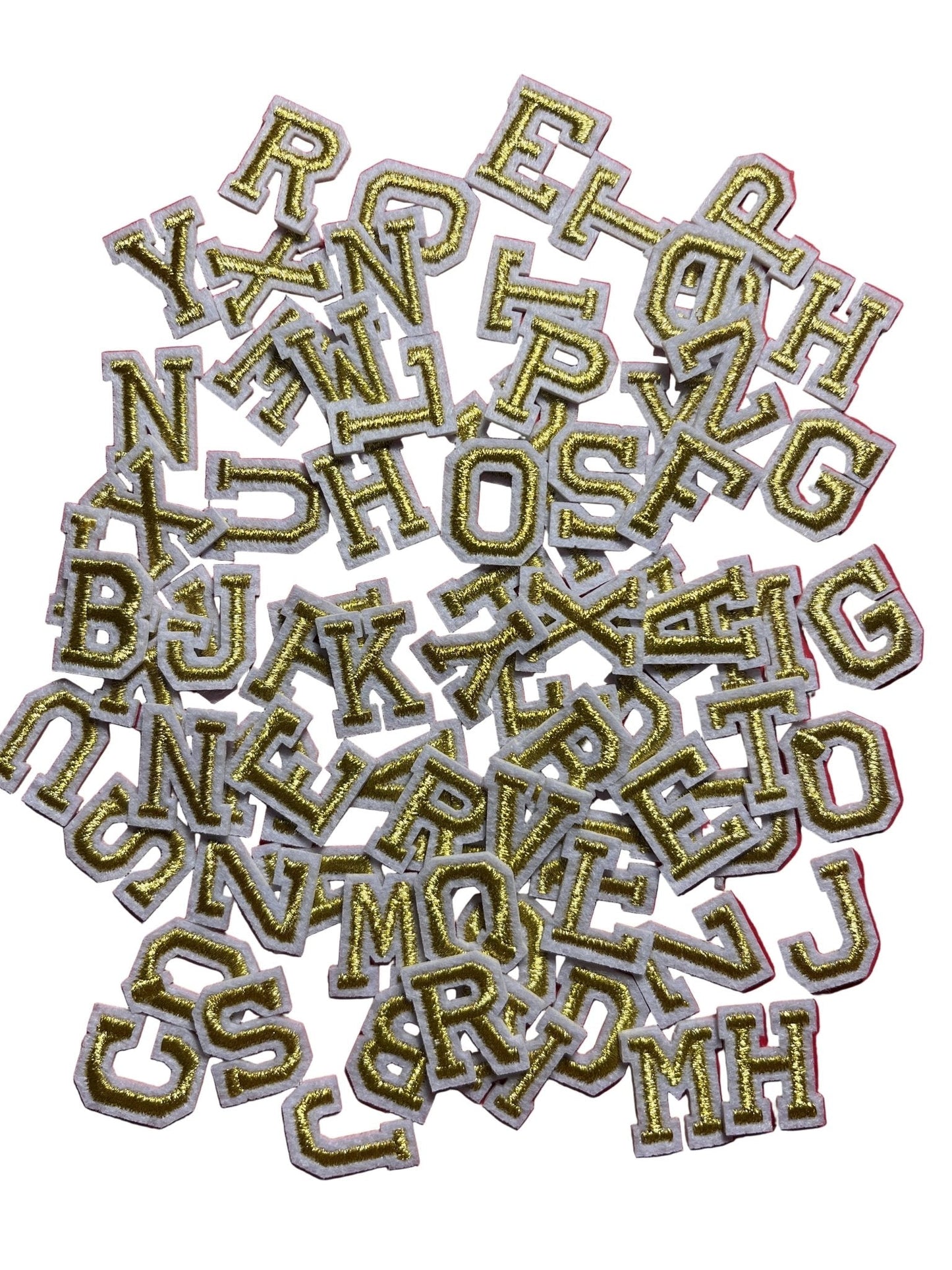 Mini Varsity Iron On Letters (2cm) - Let's Patch It Up!