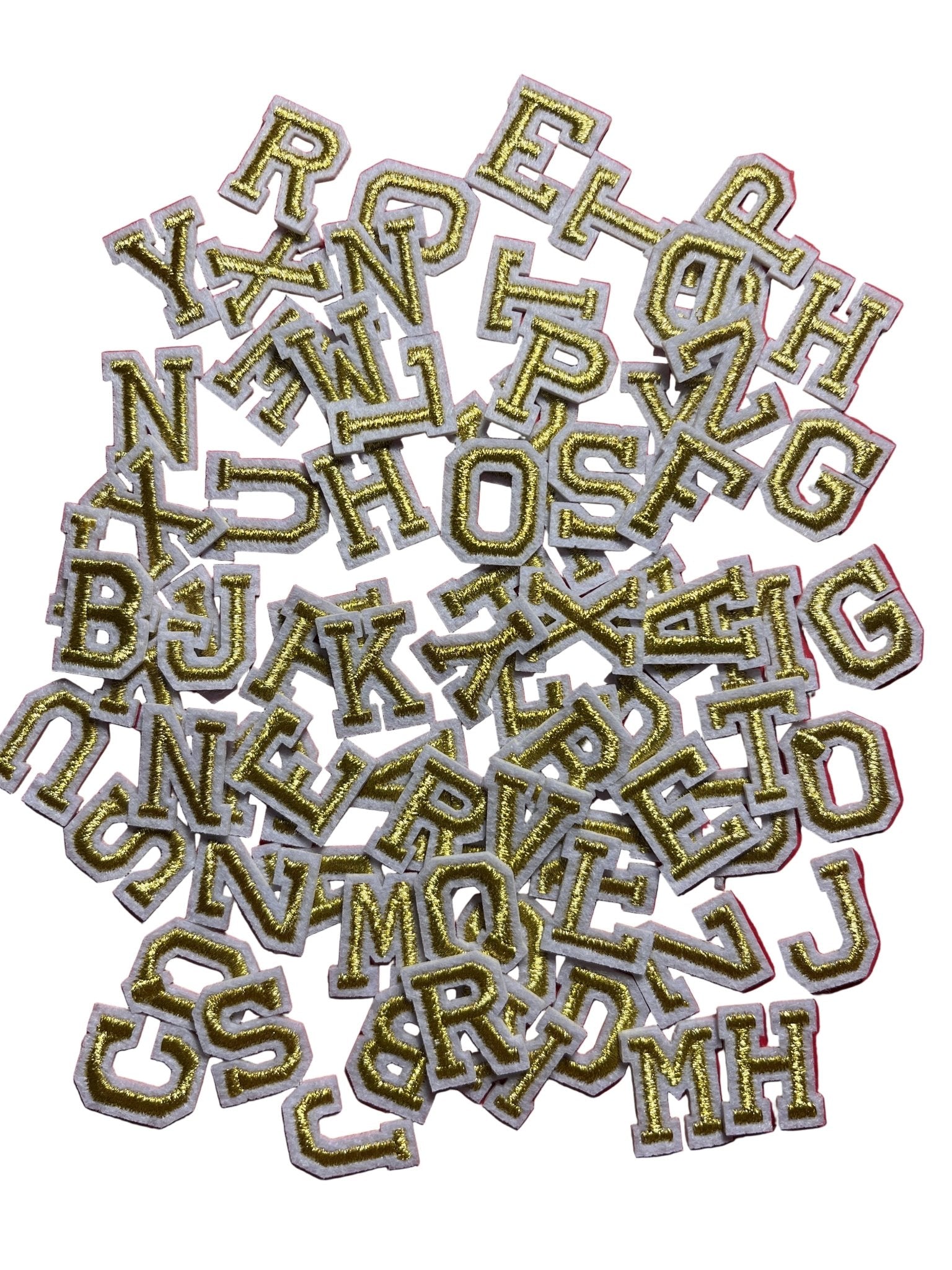 Mini Varsity Iron On Letters (2cm) - Let's Patch It Up!