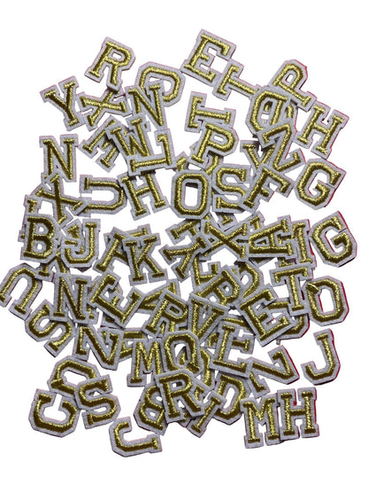 Mini Varsity Iron On Letters (2cm) - Let's Patch It Up!