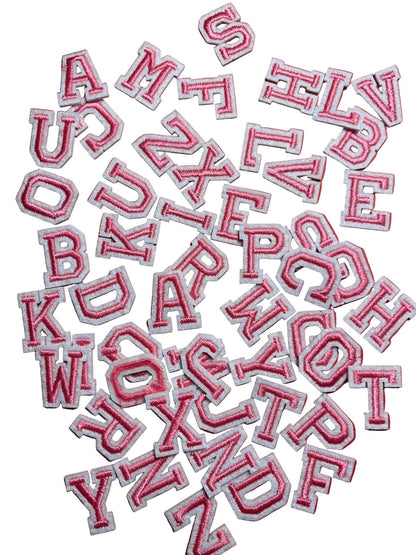 Mini Varsity Iron On Letters (2cm) - Let's Patch It Up!