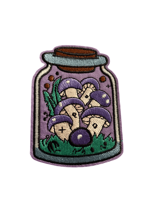 Mushroom Purple Jar Large - Let's Patch It Up!