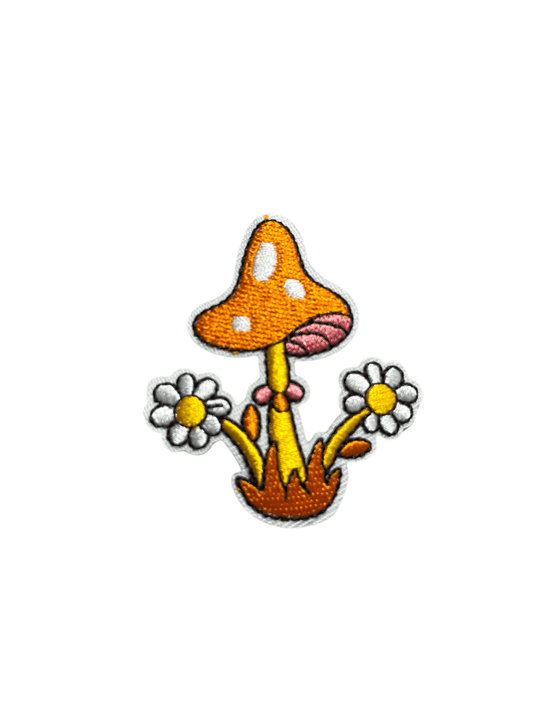 Toadstool and flowers - Let's Patch It Up!