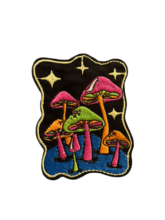 Large Magic Mushroom Night Scene - Let's Patch It Up!