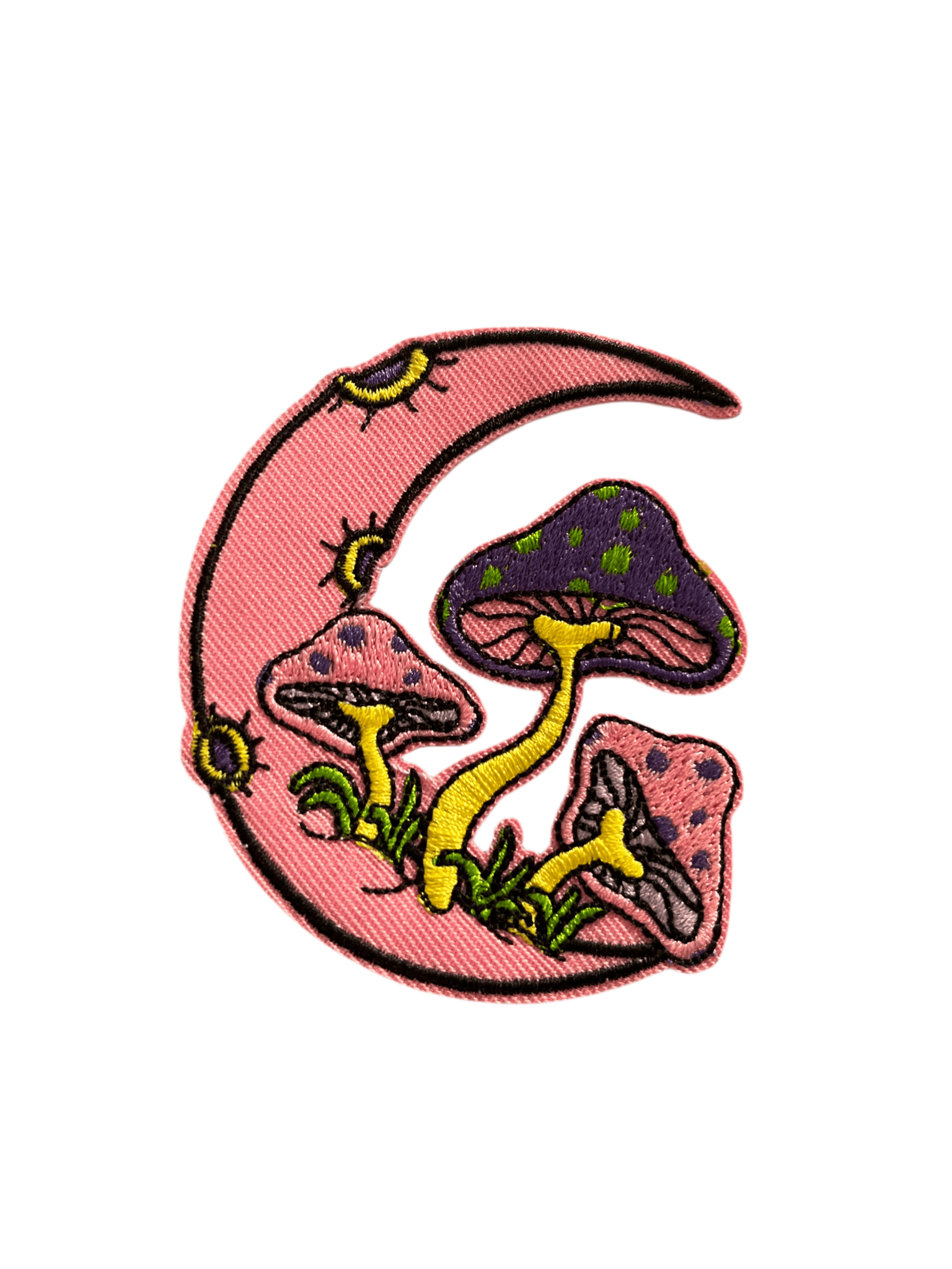Pink Mushroom Moon Large - Let's Patch It Up!