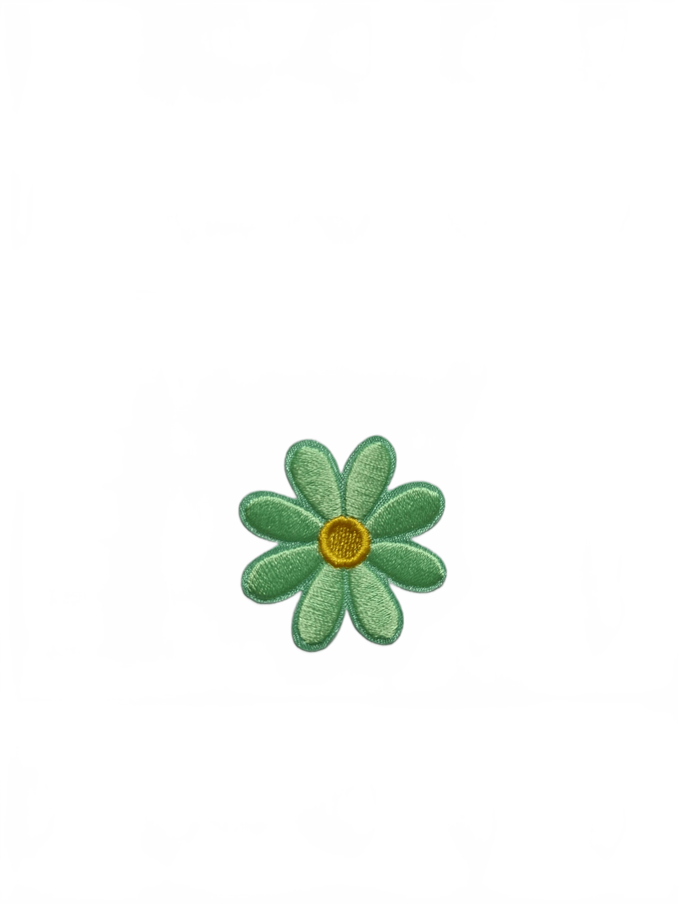 Daisy mint green - Let's Patch It Up!