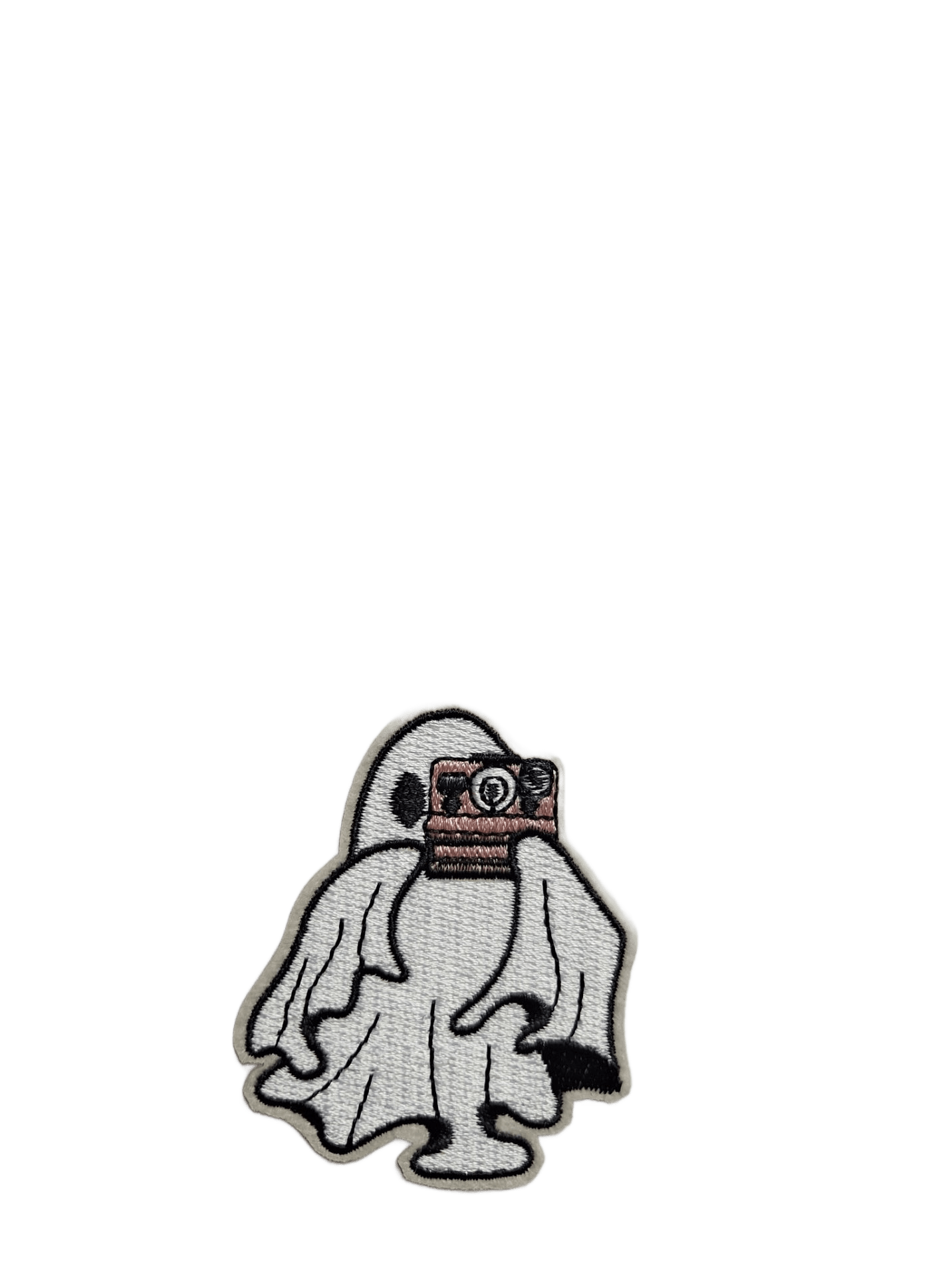 Halloween Iron On Patches Ghost with Camera - Let's Patch It Up!