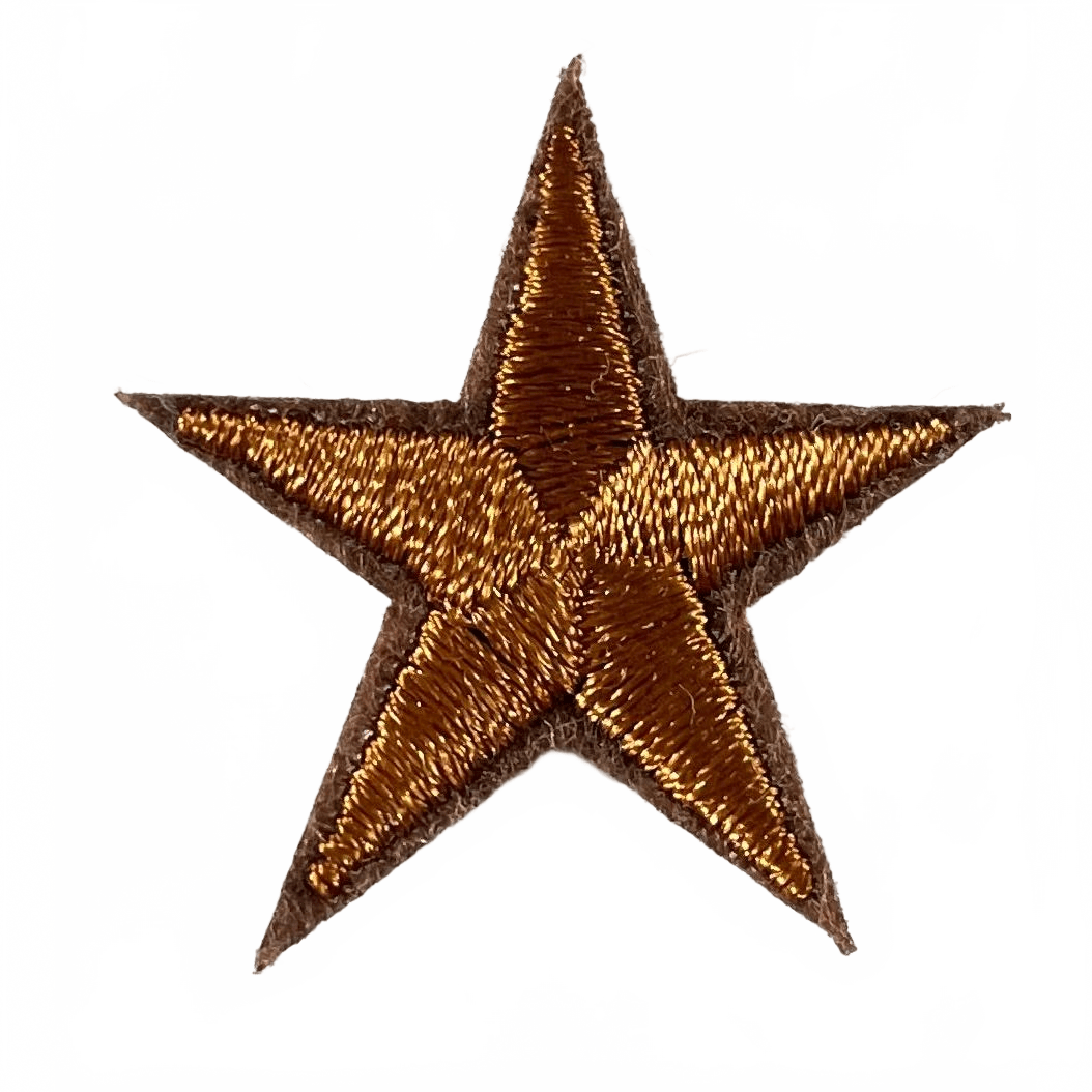 Stars Iron On Patches - small Light Beige Star - Let's Patch It Up!