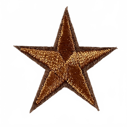 Stars Iron On Patches - small Light Beige Star - Let's Patch It Up!