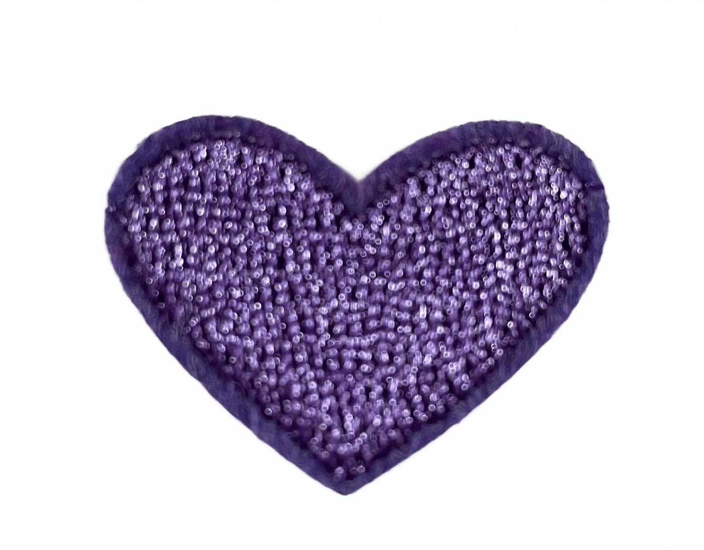 Hearts Iron On Patches - small Dark Purple Heart - Let's Patch It Up!