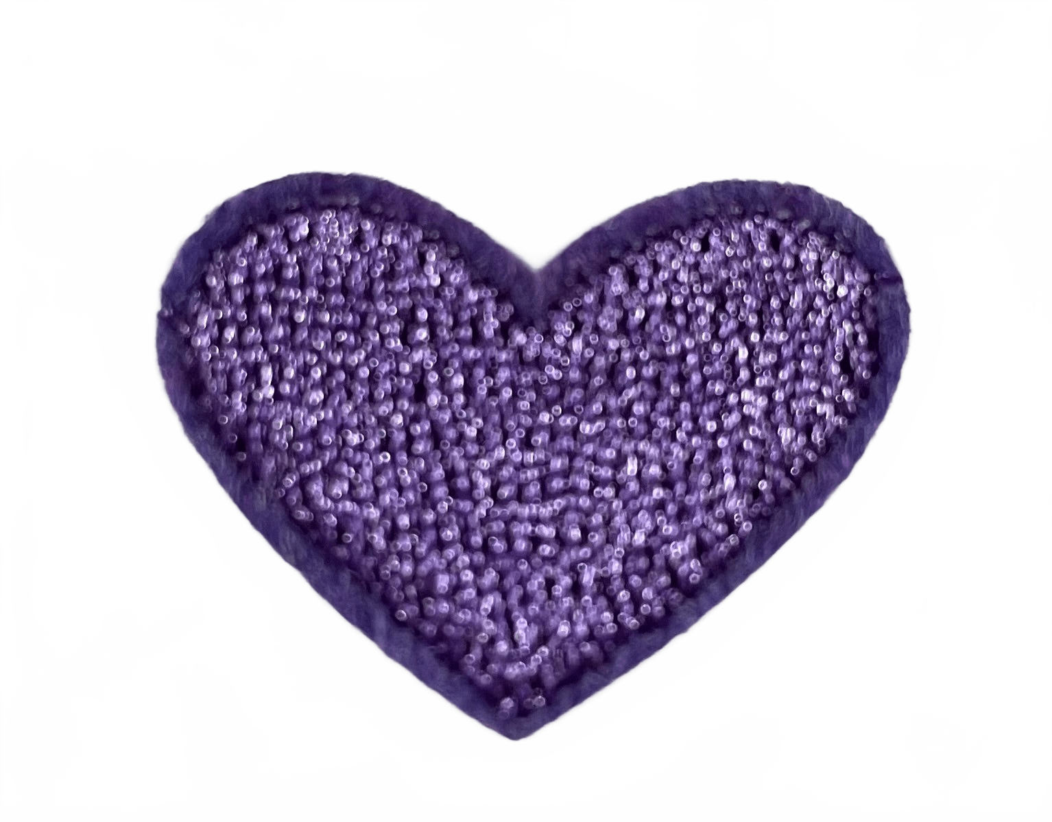 Hearts Iron On Patches - small Dark Purple Heart - Let's Patch It Up!