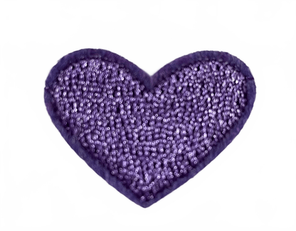 Hearts Iron On Patches - small Dark Purple Heart - Let's Patch It Up!