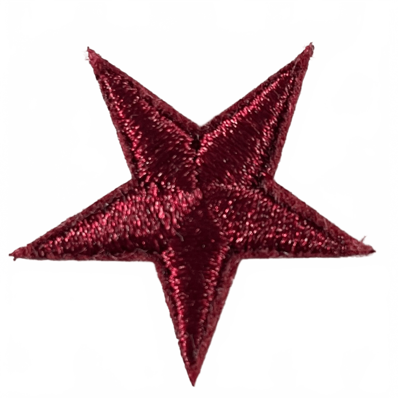 Stars Iron On Patches - small Maroon Star - Let's Patch It Up!