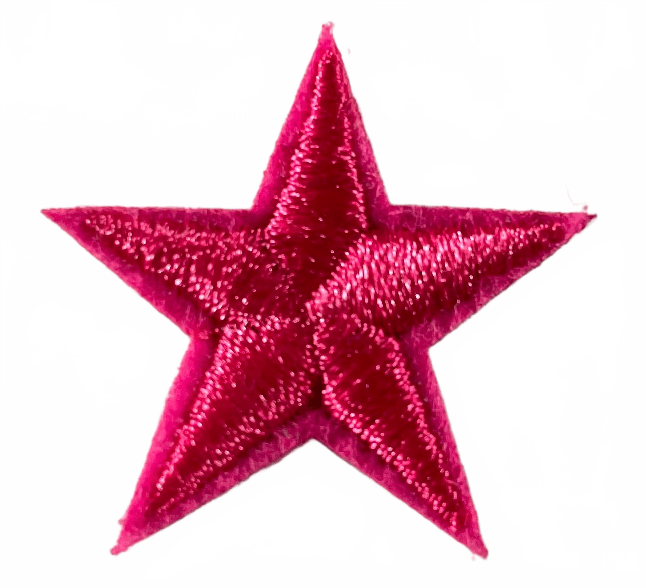 Stars Iron On Patches - small Fuchsia Pink Star - Let's Patch It Up!