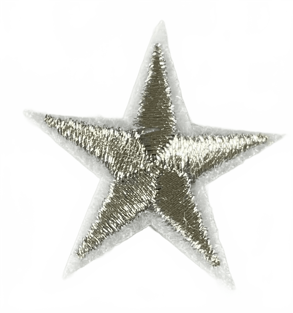 Stars Iron On Patches - small Tan Beige Star - Let's Patch It Up!
