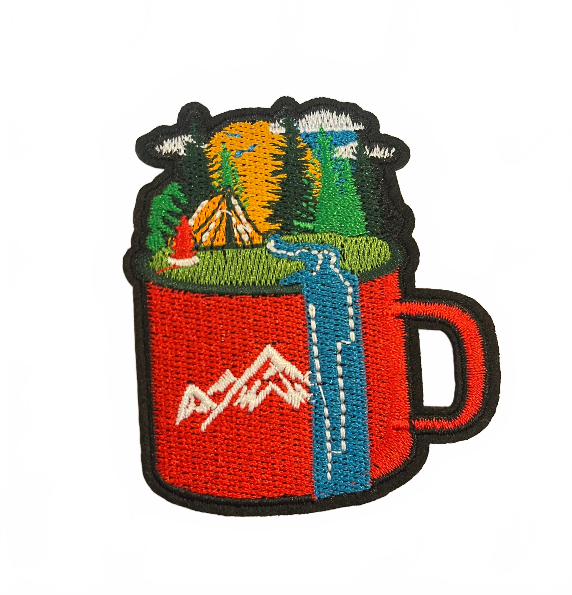 Camping Mug Scene Large (7cm) - Let's Patch It Up!