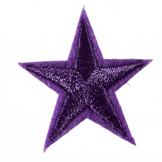 Stars Iron On Patches - small Dark Purple Star - Let's Patch It Up!
