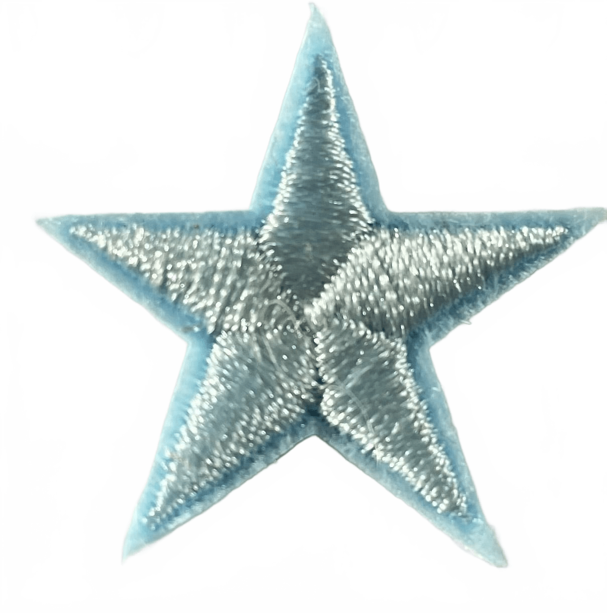 Stars Iron On Patches - small Baby Blue Star - Let's Patch It Up!