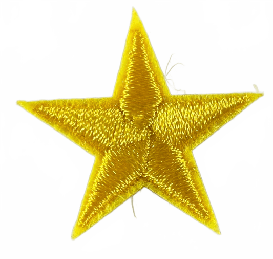 Stars Iron On Patches - small Yellow Star - Let's Patch It Up!