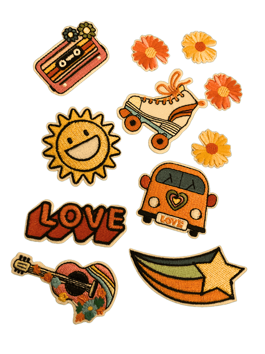 Peace/Hippy Bundle Iron on Patches Peace/Hippy Vibe Bundle 1 - Let's Patch It Up!