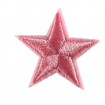 Stars Iron On Patches - small Bubblegum Pink Star - Let's Patch It Up!