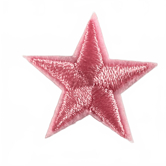 Stars Iron On Patches - small Bubblegum Pink Star - Let's Patch It Up!