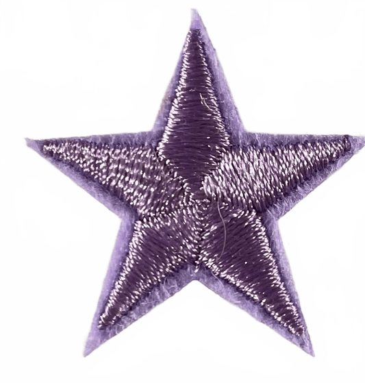 Stars Iron On Patches - small Lavender Purple Star - Let's Patch It Up!